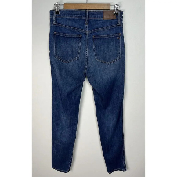 Madewell 10" High-Rise Skinny Jeans in Danny Wash Tencel Denim Edition Size 28 - Picture 2 of 8